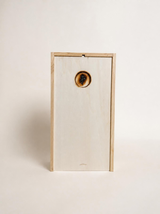 Cadeau verpakking - Houten kistje 2 flessen